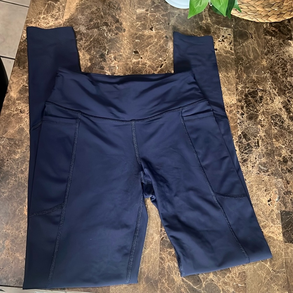 Victoria Sport - blue leggings with side pockets